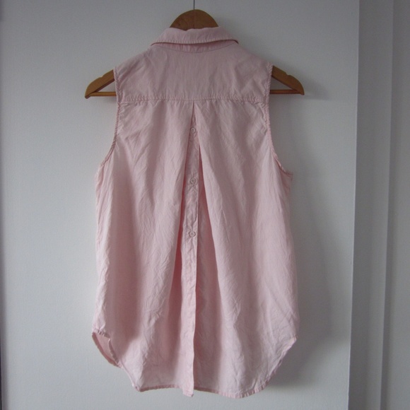 Anthropologie Tops - Cloth & Stone -Pink Sleeveless Blouse W/ Slit Back